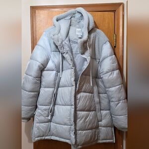 Women's Gray Puffer Jacket